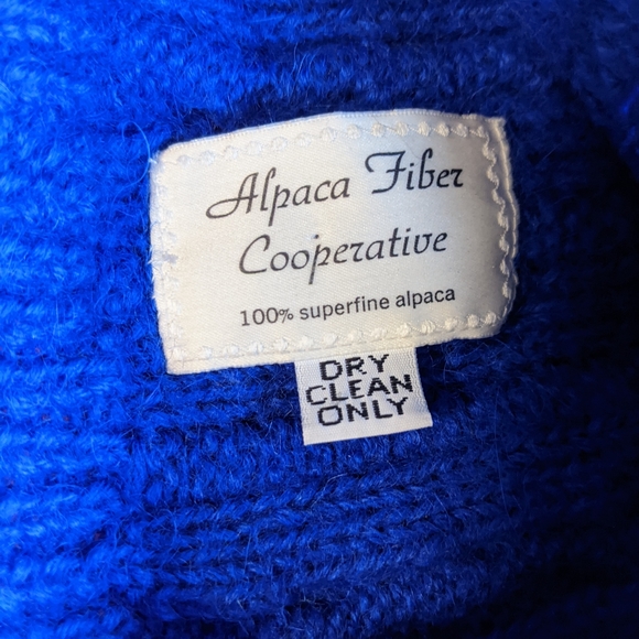 Blue Alpaca Wool Toque - Picture 3 of 3